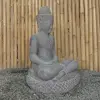  Product image 7 of the product “Sitting Buddha, Khmer Style, 71cm Height, Riverstone ”